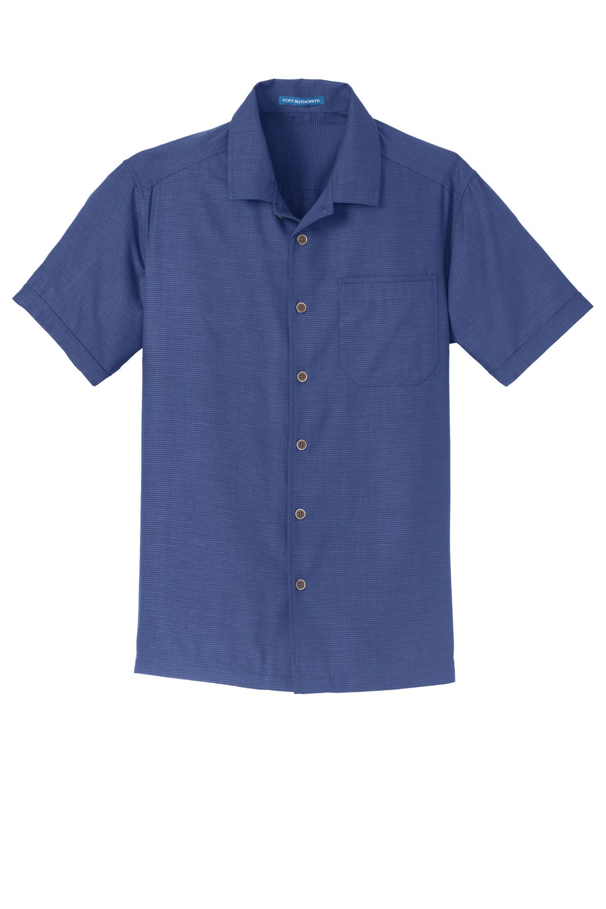 Port Authority Textured Camp Shirt - Royal