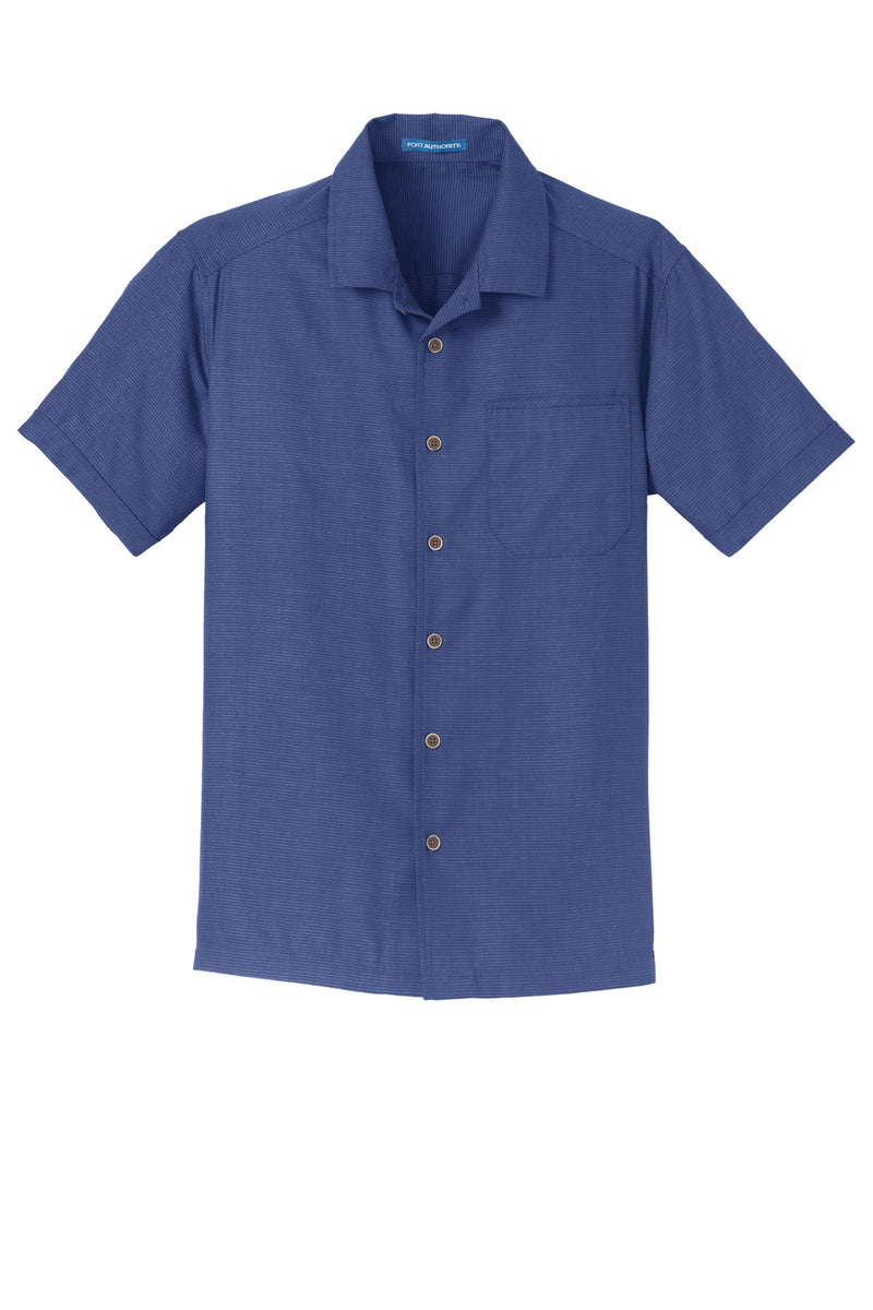 Port Authority Textured Camp Shirt - Royal
