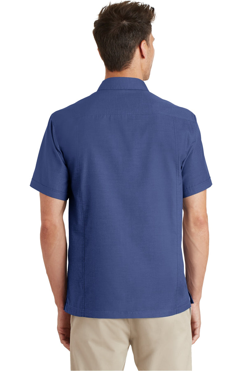 Port Authority Textured Camp Shirt - Royal