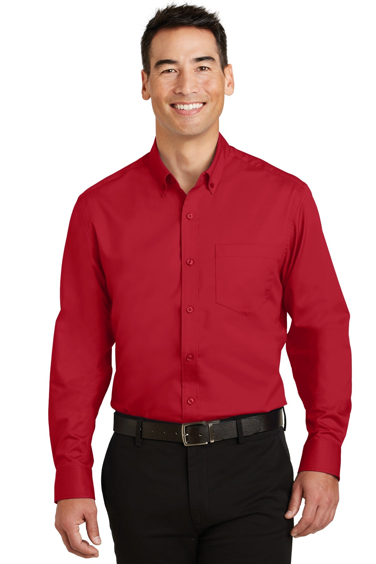 Port Authority SuperPro Twill Shirt - Rich Red