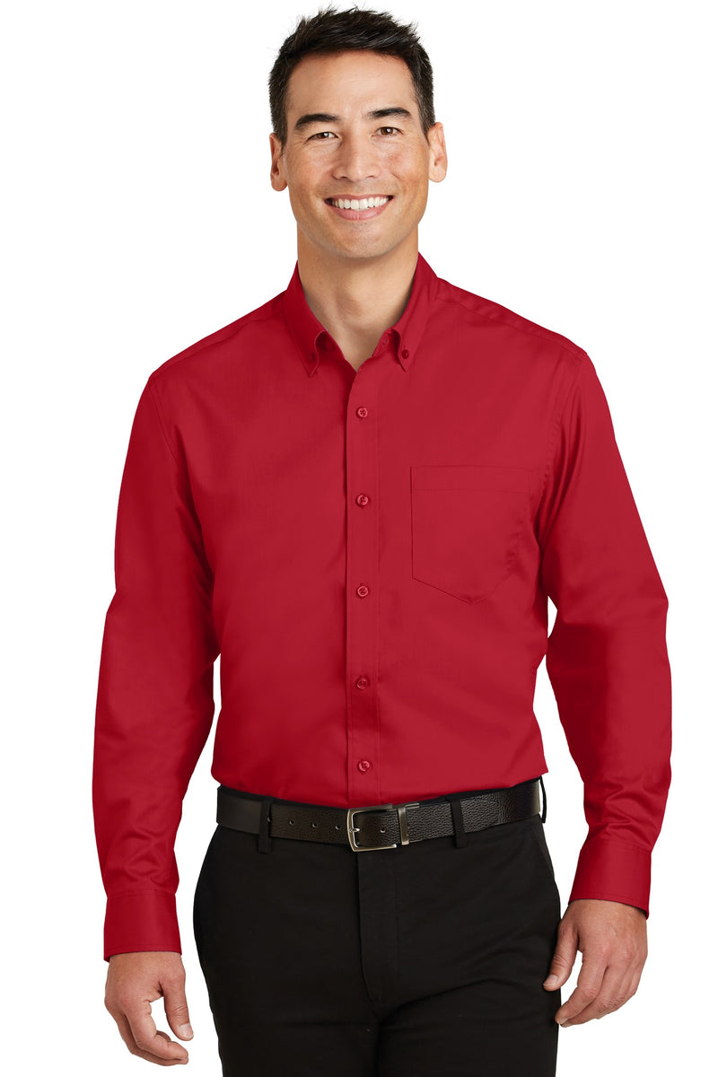 Port Authority SuperPro Twill Shirt - Rich Red