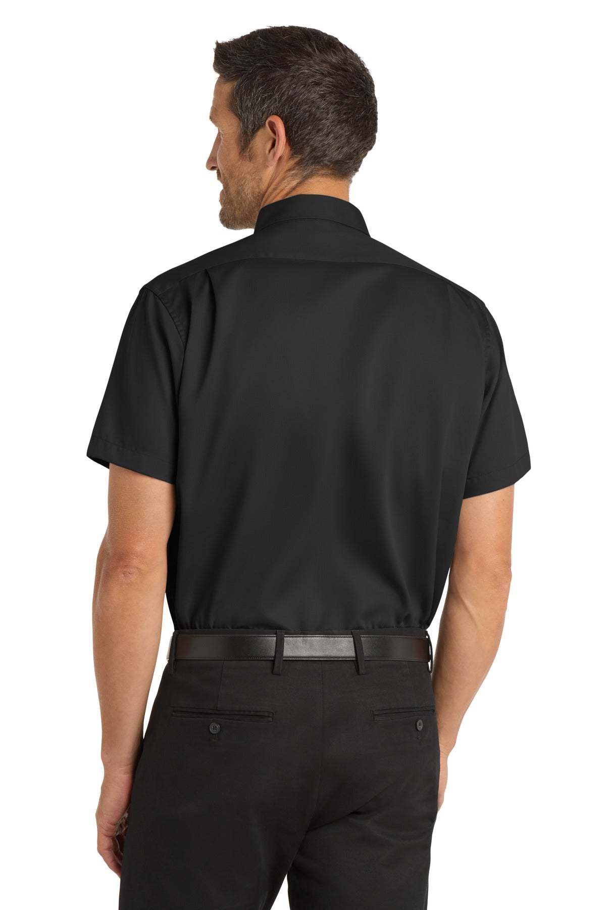 Port Authority Short Sleeve SuperPro Twill Shirt - Black
