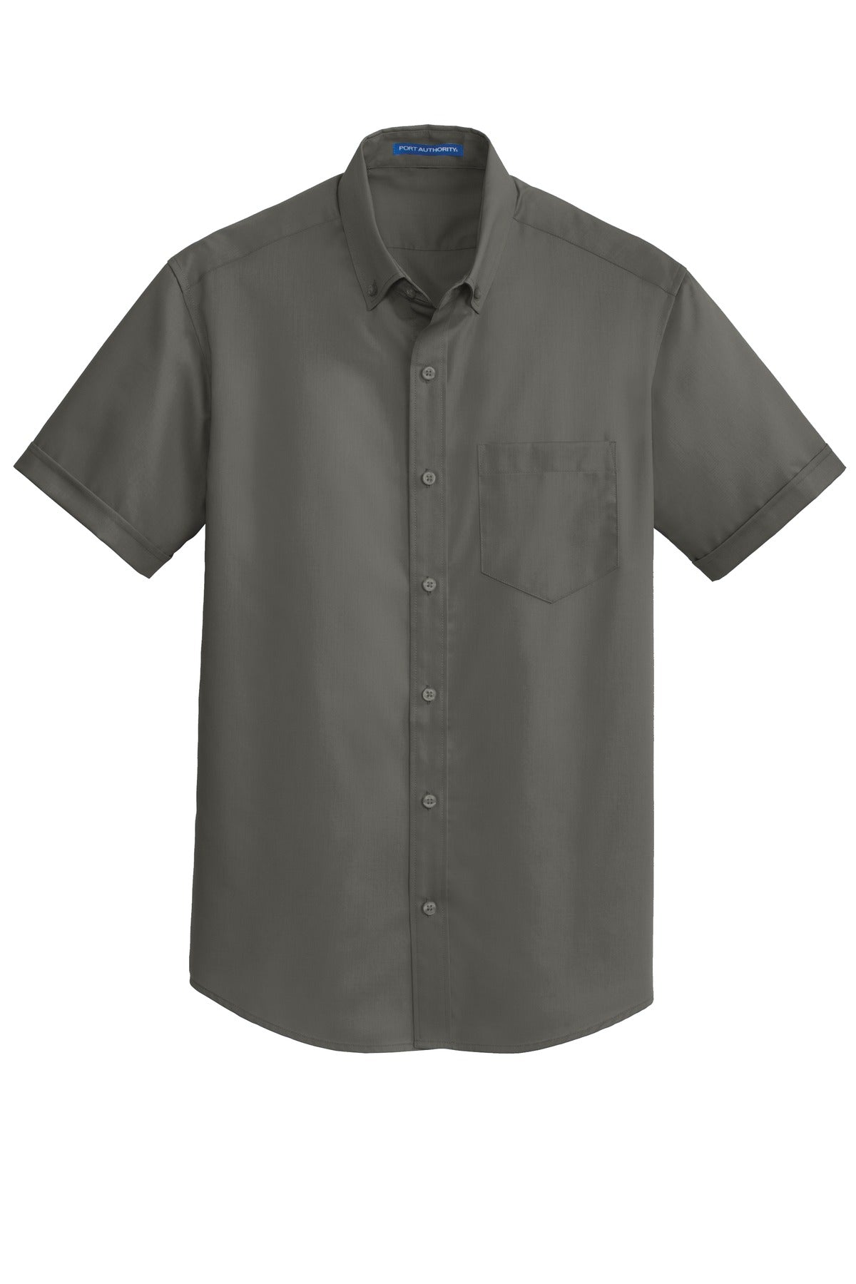 Port Authority Short Sleeve SuperPro Twill Shirt - Sterling Grey