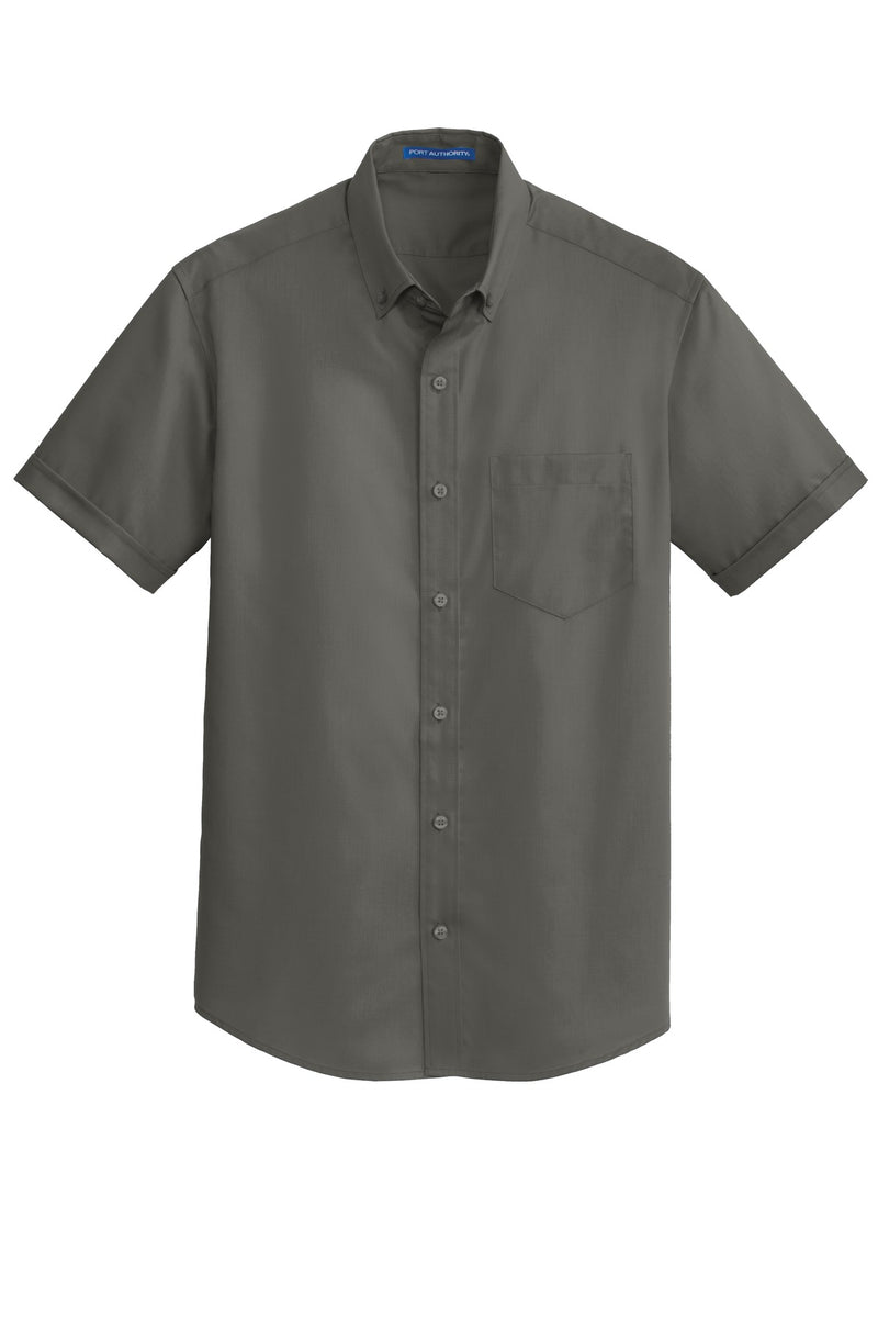 Port Authority Short Sleeve SuperPro Twill Shirt - Sterling Grey