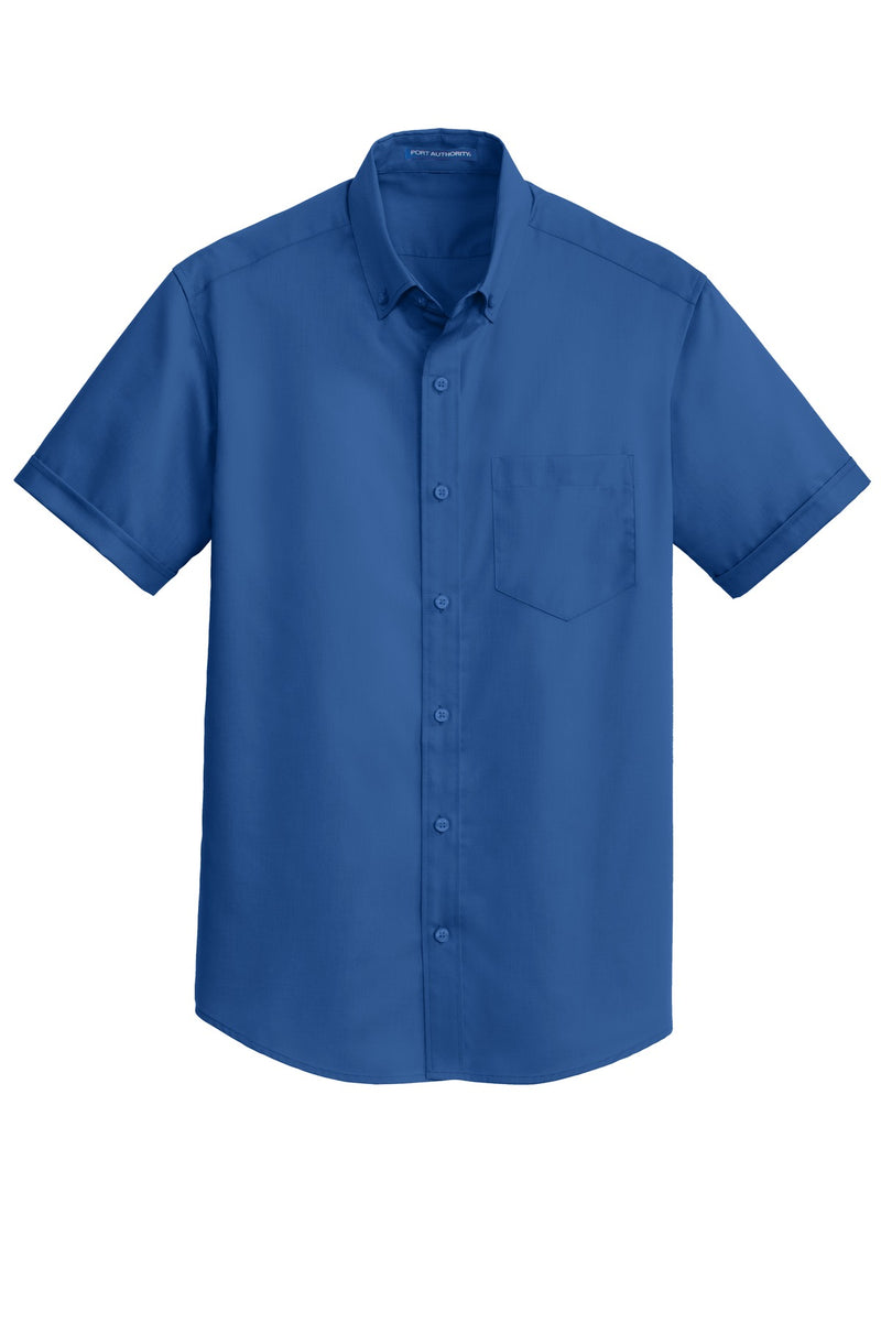 Port Authority Short Sleeve SuperPro Twill Shirt - True Blue