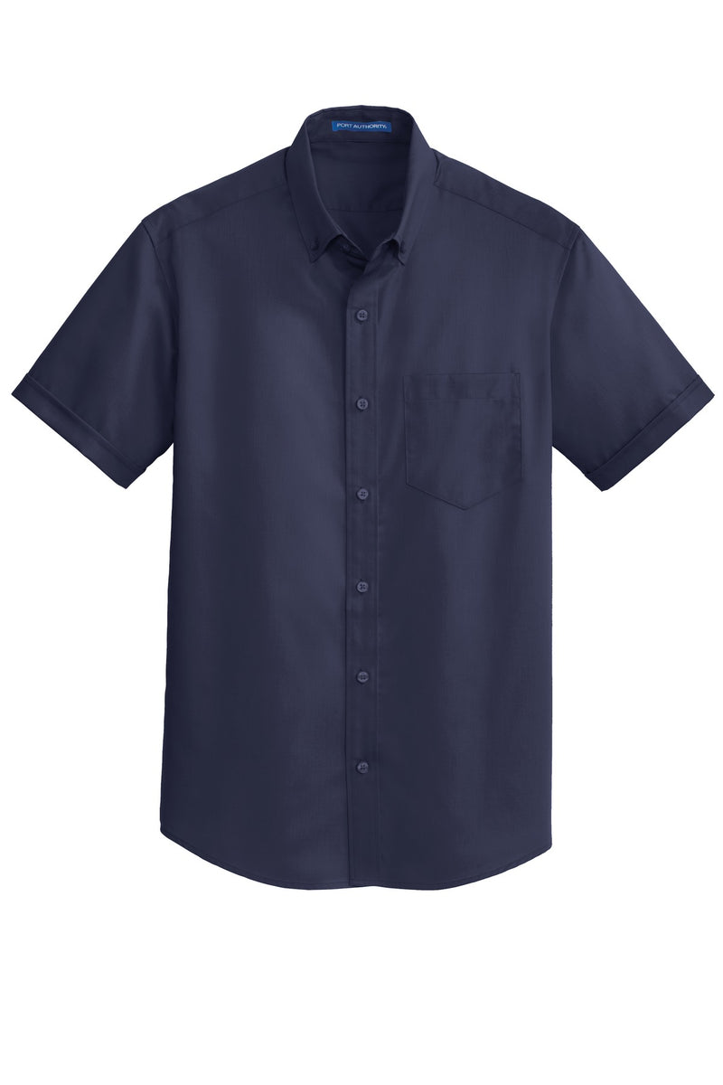 Port Authority Short Sleeve SuperPro Twill Shirt - True Navy