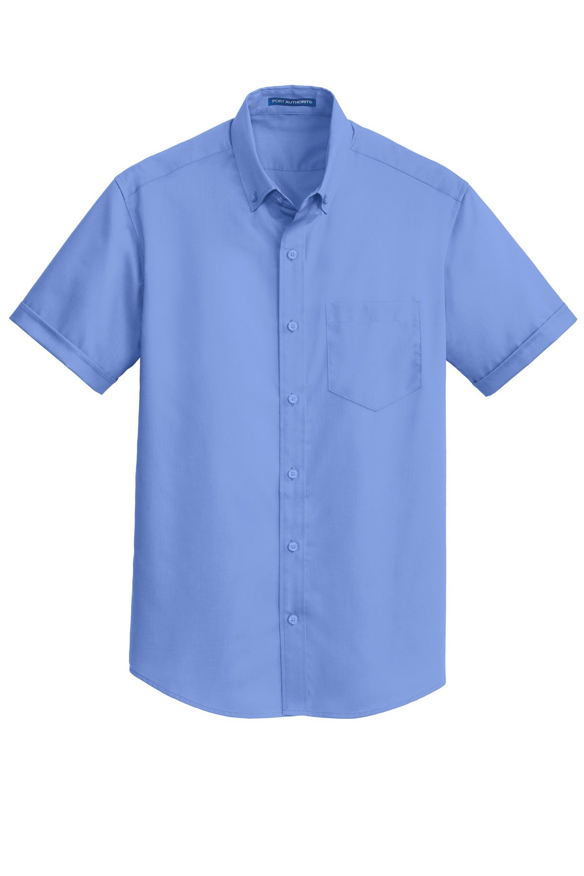 Port Authority Short Sleeve SuperPro Twill Shirt - Ultramarine Blue
