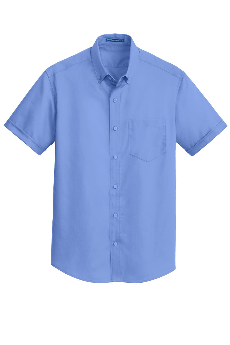 Port Authority Short Sleeve SuperPro Twill Shirt - Ultramarine Blue
