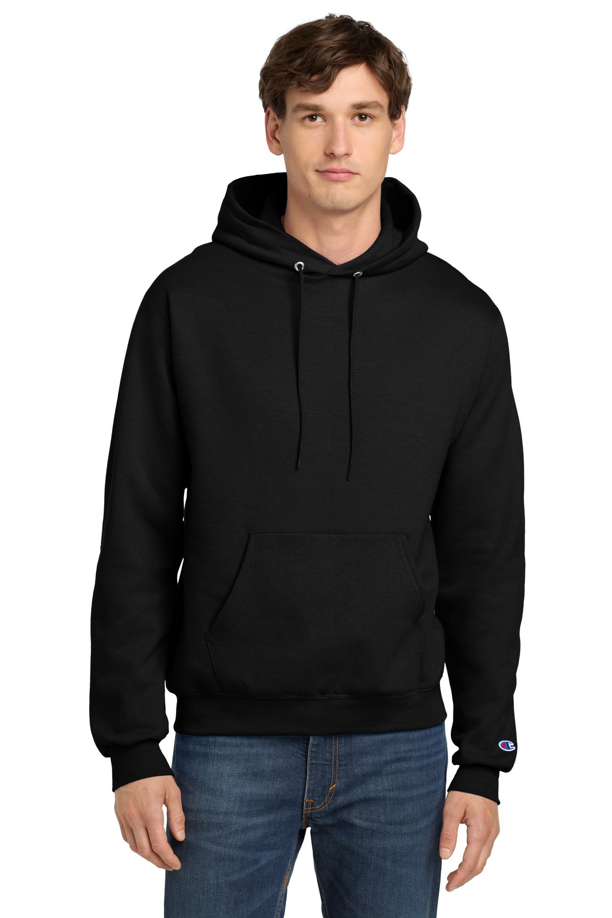 Champion  Powerblend Pullover Hoodie - Black