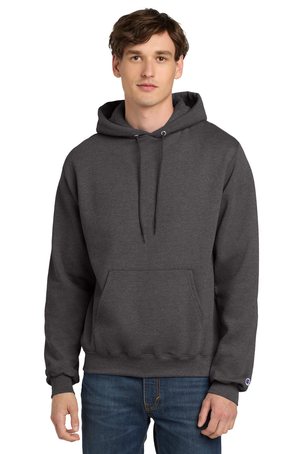 Champion  Powerblend Pullover Hoodie - Charcoal Heather