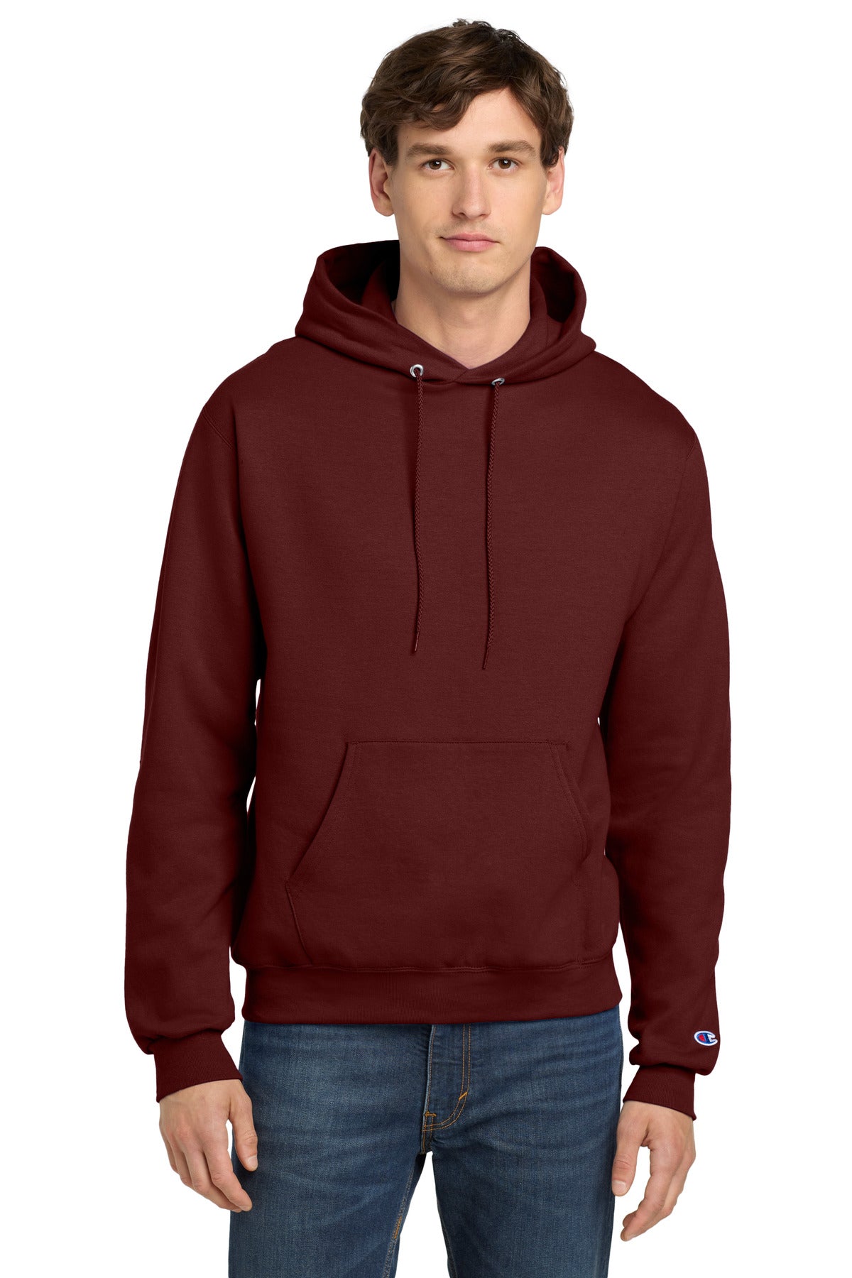 Champion  Powerblend Pullover Hoodie - Maroon
