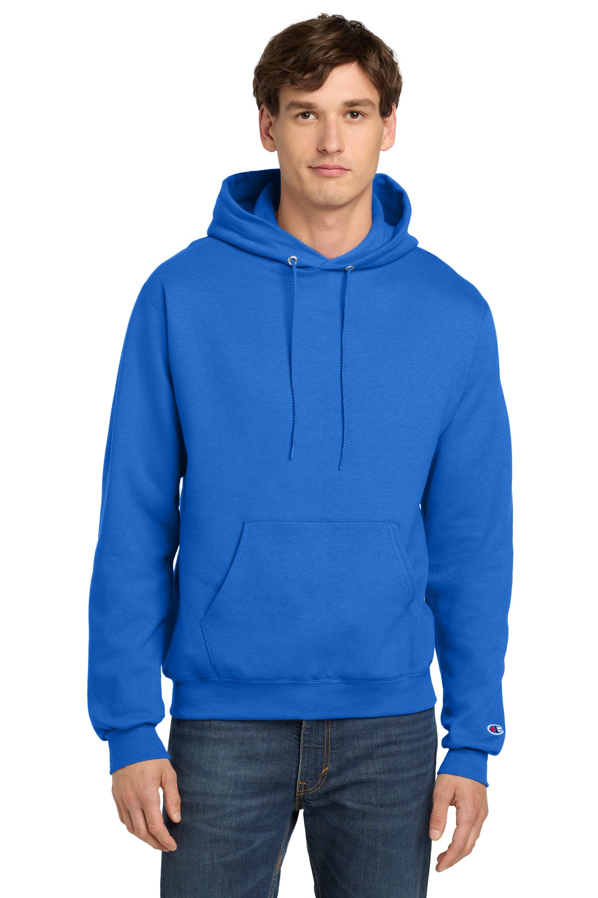 Champion  Powerblend Pullover Hoodie - Royal Blue