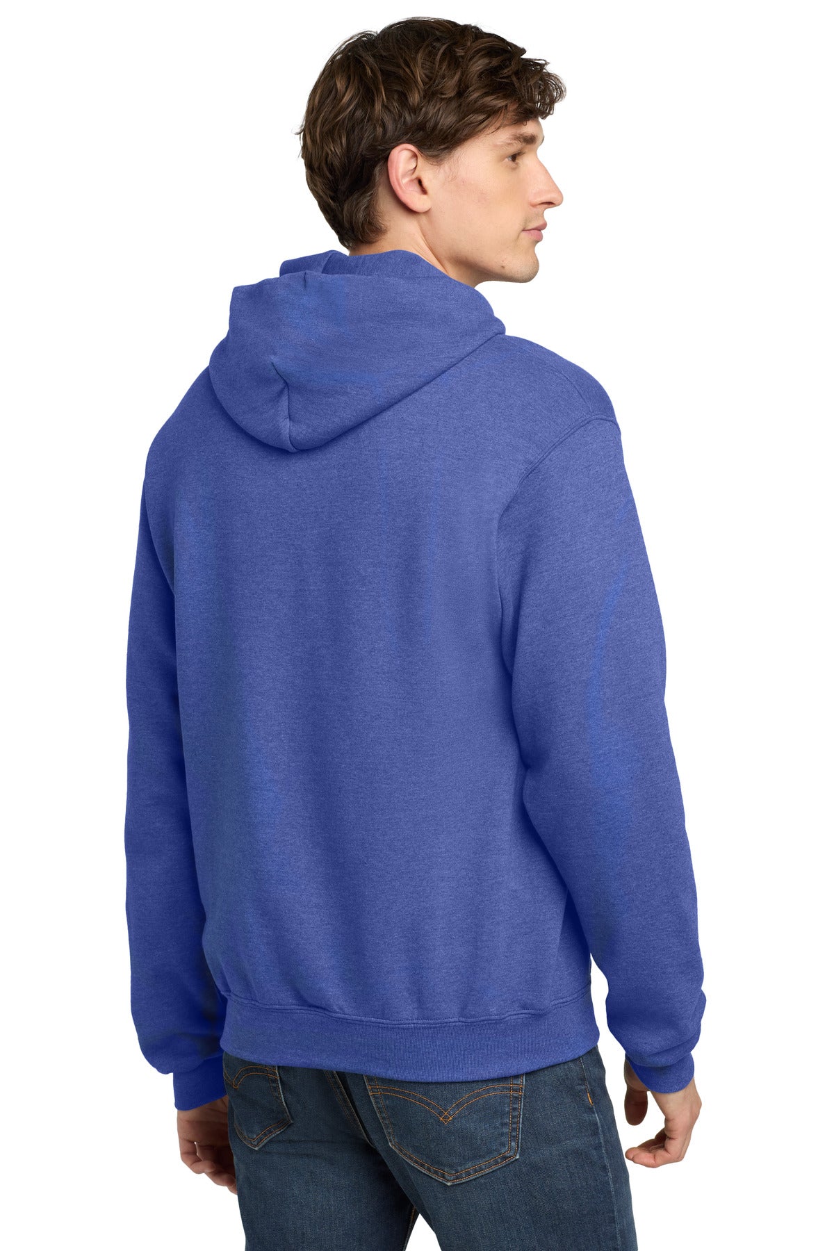 Champion  Powerblend Pullover Hoodie - Royal Blue Heather