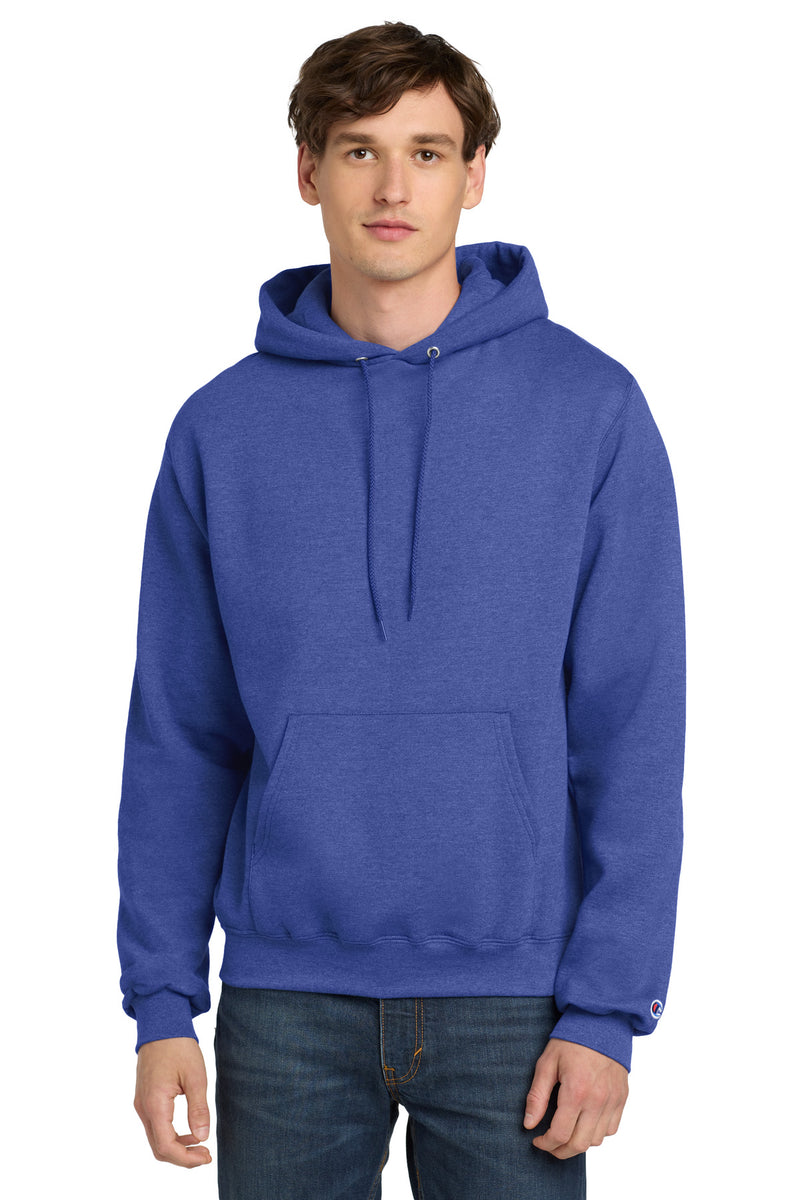 Champion  Powerblend Pullover Hoodie - Royal Blue Heather