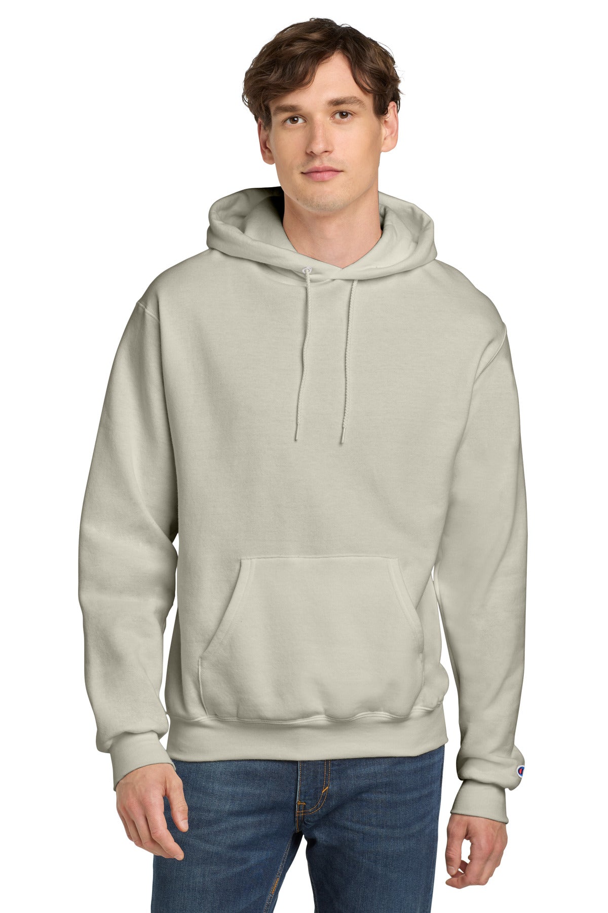 Champion  Powerblend Pullover Hoodie - Sand