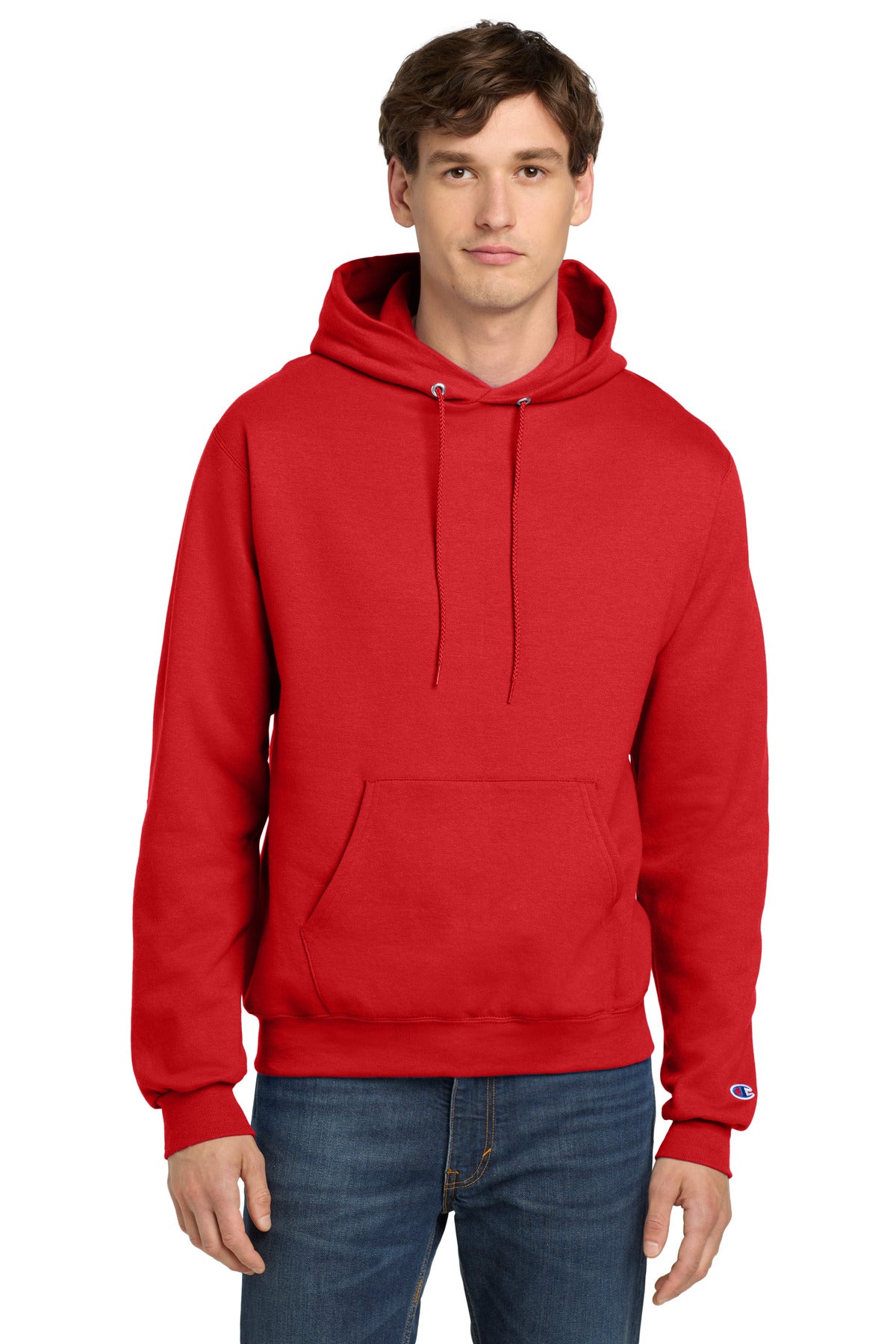 Champion  Powerblend Pullover Hoodie - Scarlet
