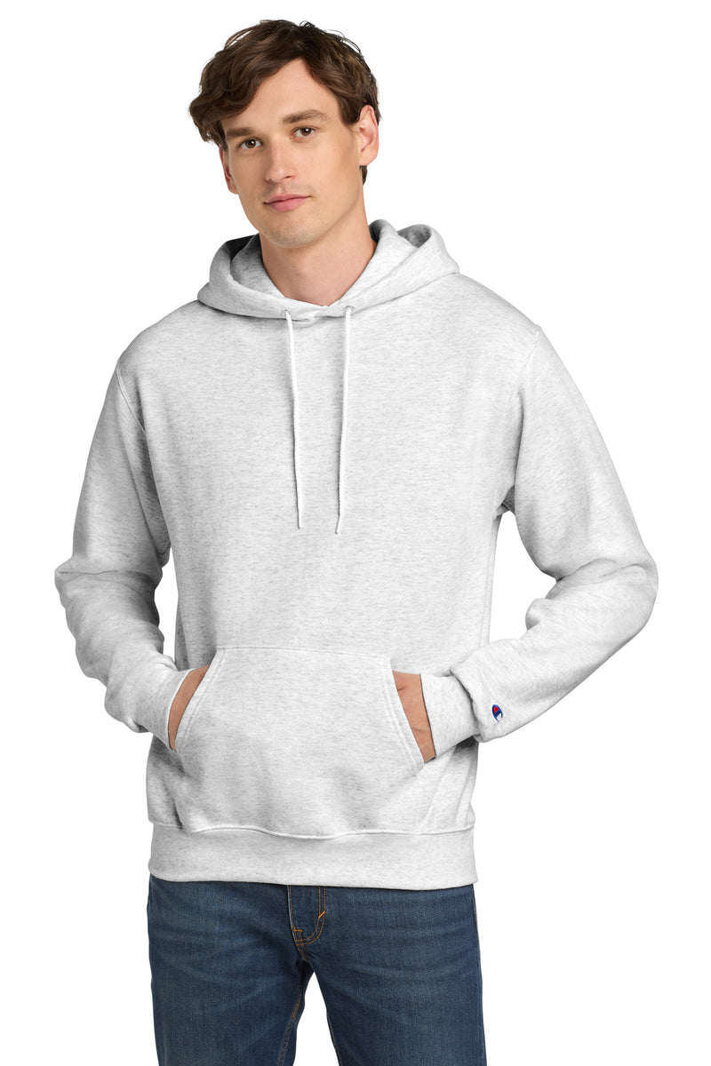 Champion  Powerblend Pullover Hoodie - Silver Grey
