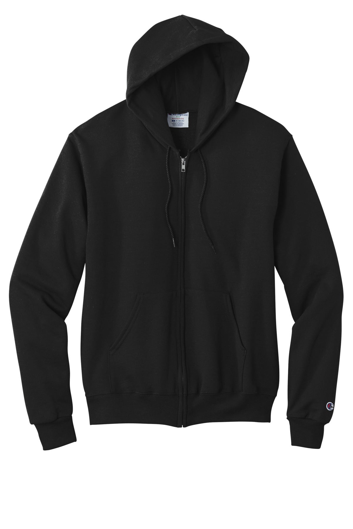 Champion Powerblend Full-Zip Hoodie - Black