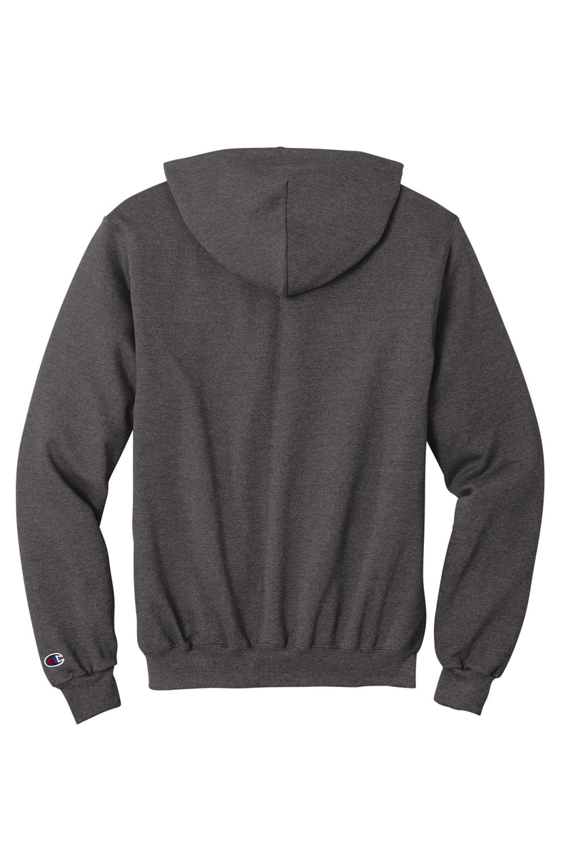 Champion Powerblend Full-Zip Hoodie - Charcoal Heather