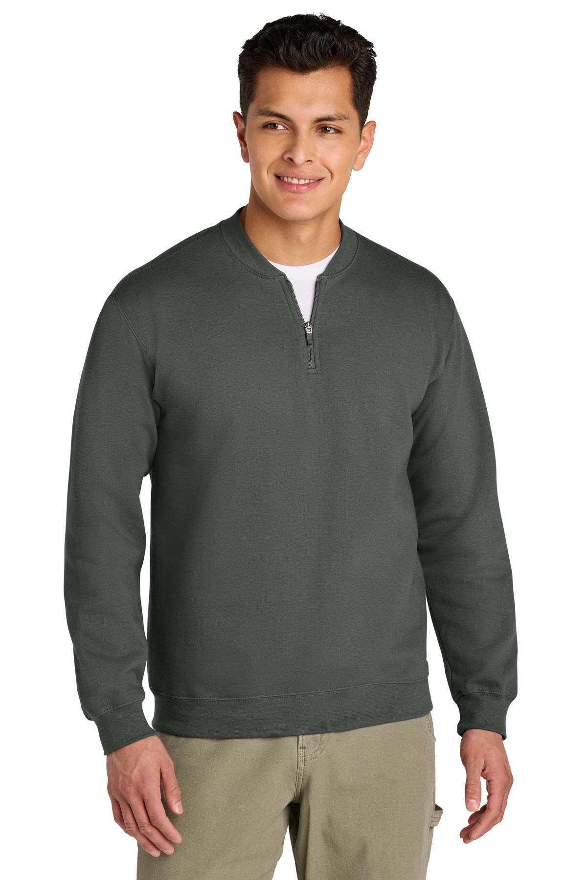 Gildan Softstyle Midweight Fleece 1/4-Zip - Charcoal