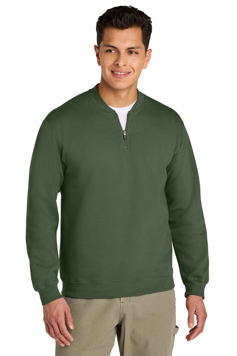Gildan Softstyle Midweight Fleece 1/4-Zip - Military Green