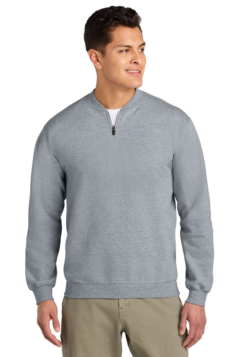Gildan Softstyle Midweight Fleece 1/4-Zip - Ring Spun Sport Grey