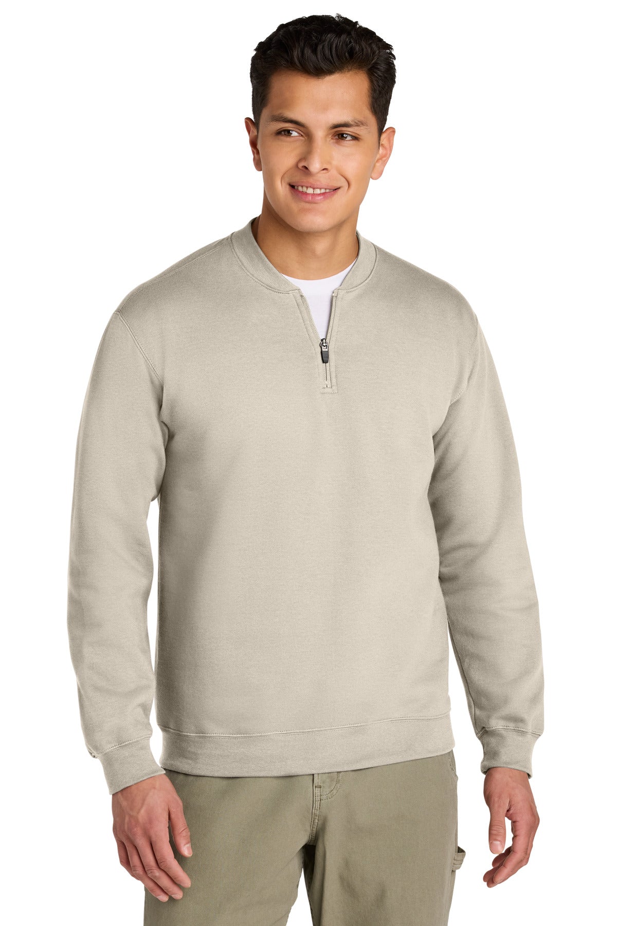 Gildan Softstyle Midweight Fleece 1/4-Zip - Sand