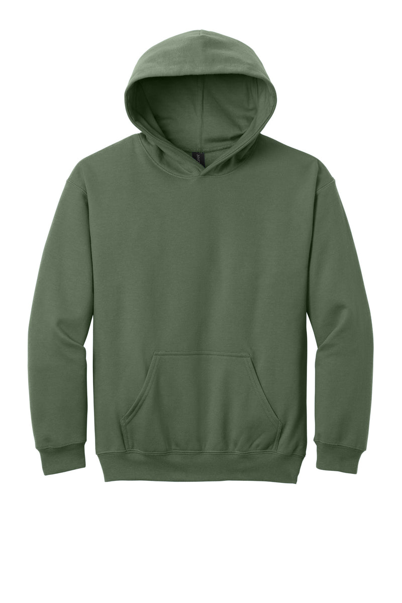 Gildan Youth Softstyle Midweight Fleece Hoodie - Military Green