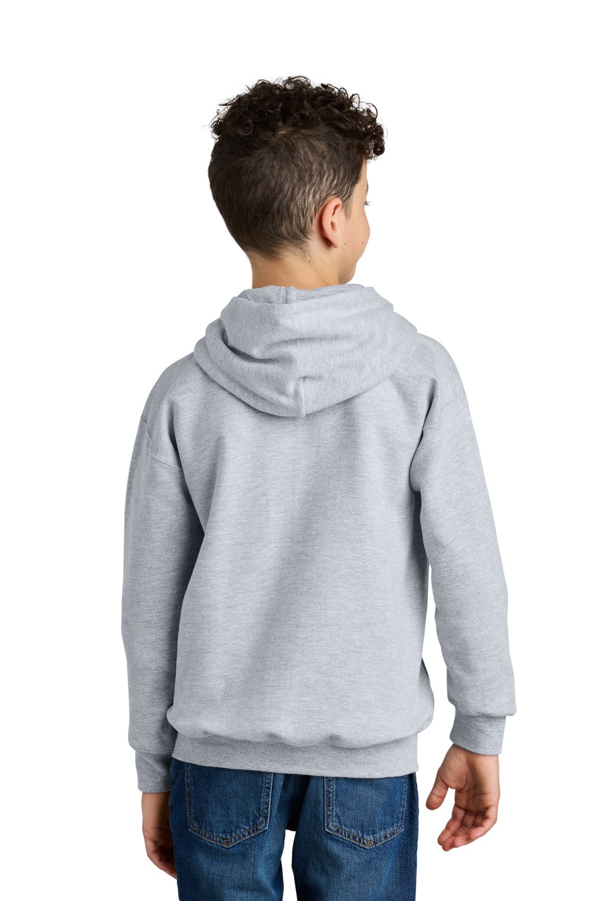Gildan Youth Softstyle Midweight Fleece Hoodie - Ring Spun Sport Grey