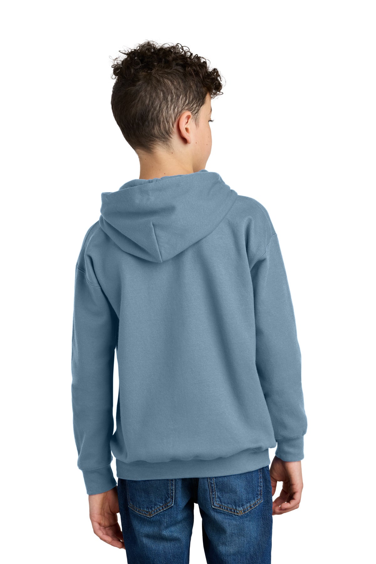 Gildan Youth Softstyle Midweight Fleece Hoodie - Stone Blue