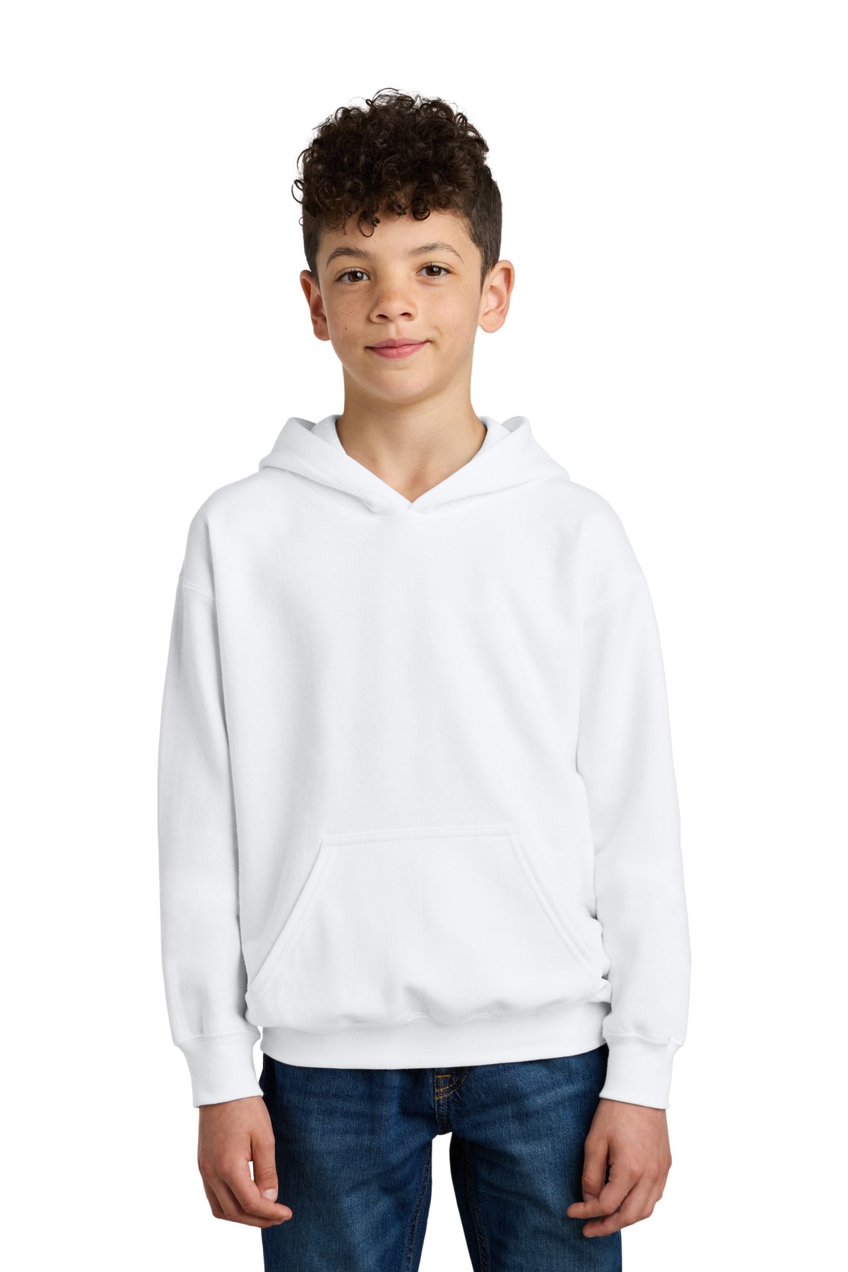 Gildan Youth Softstyle Midweight Fleece Hoodie - White