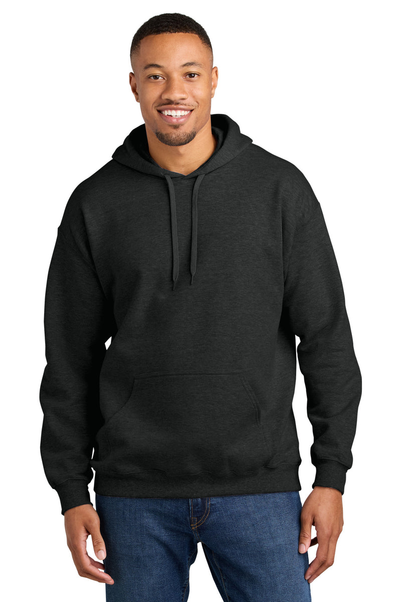 Gildan Softstyle Midweight Pullover Hooded Sweatshirt - Heather Black