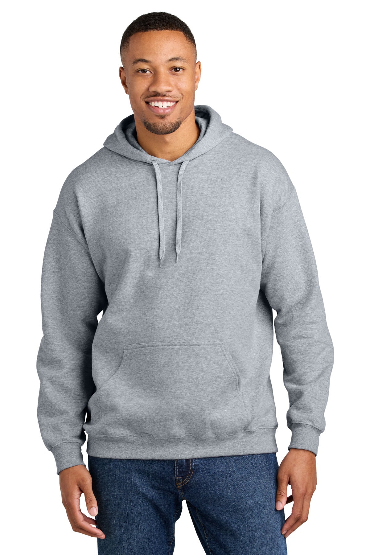 Gildan Softstyle Midweight Pullover Hooded Sweatshirt - Ring Spun Sport Grey