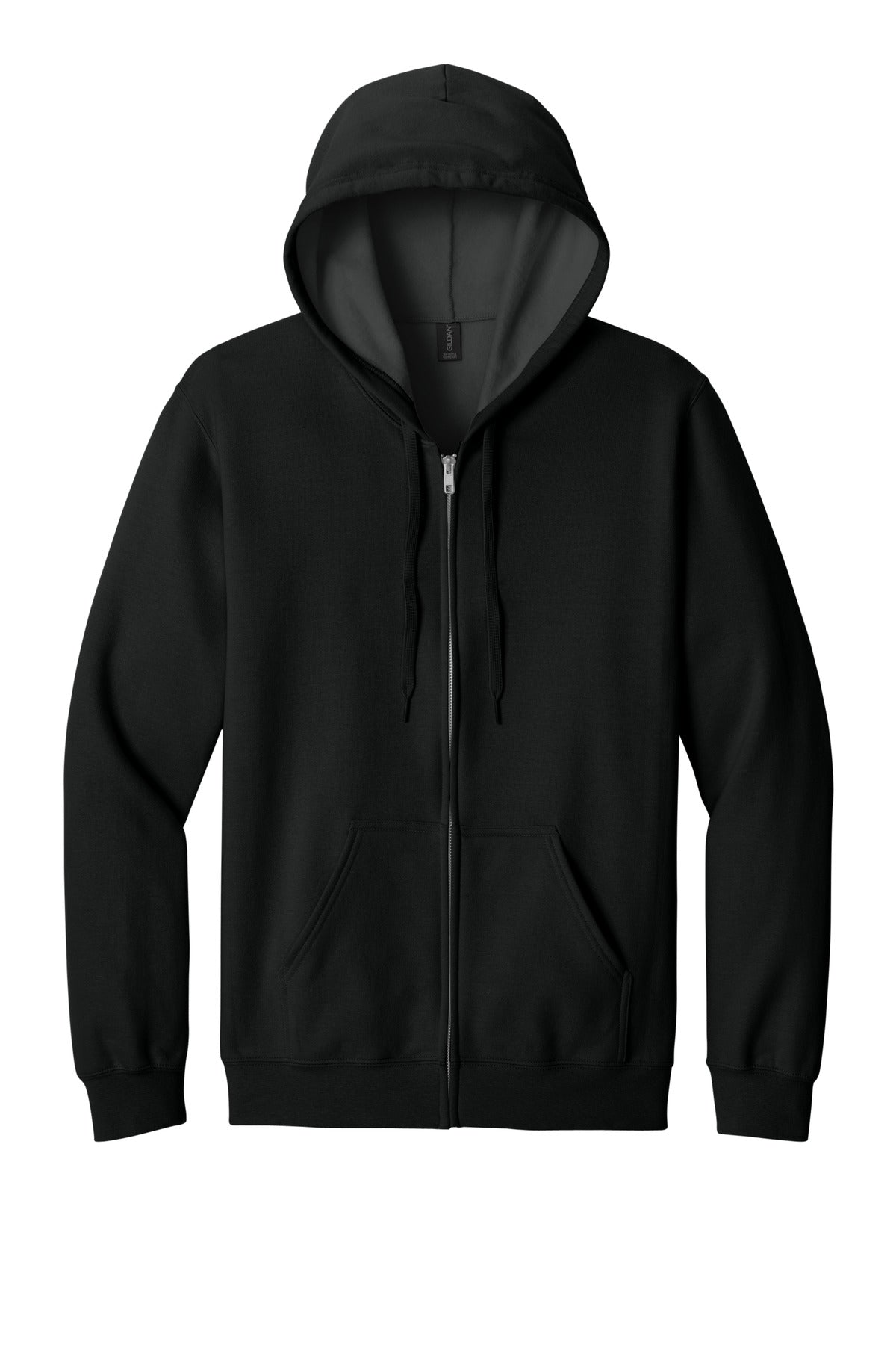 Gildan Softstyle Midweight Fleece Full-Zip Hooded Sweatshirt - Black