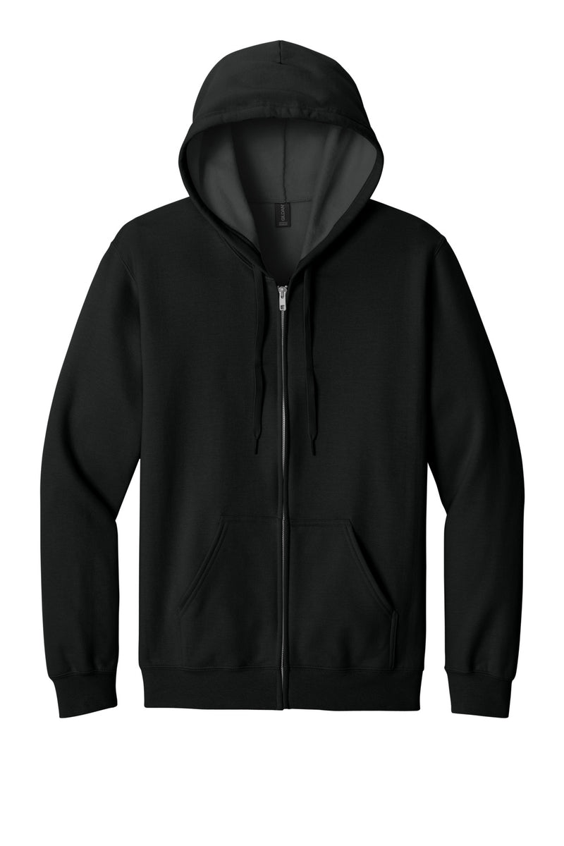 Gildan Softstyle Midweight Fleece Full-Zip Hooded Sweatshirt - Black