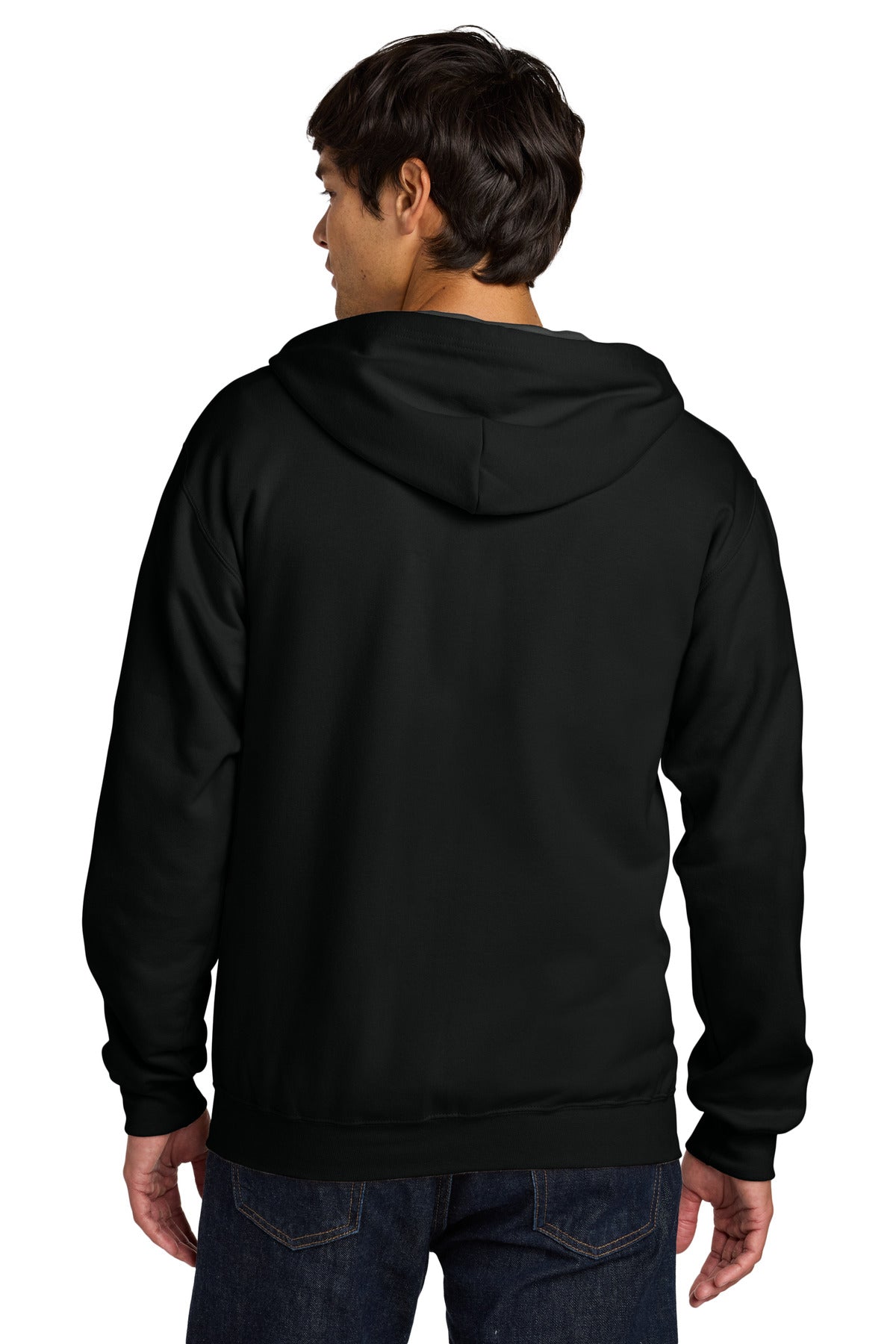 Gildan Softstyle Midweight Fleece Full-Zip Hooded Sweatshirt - Black