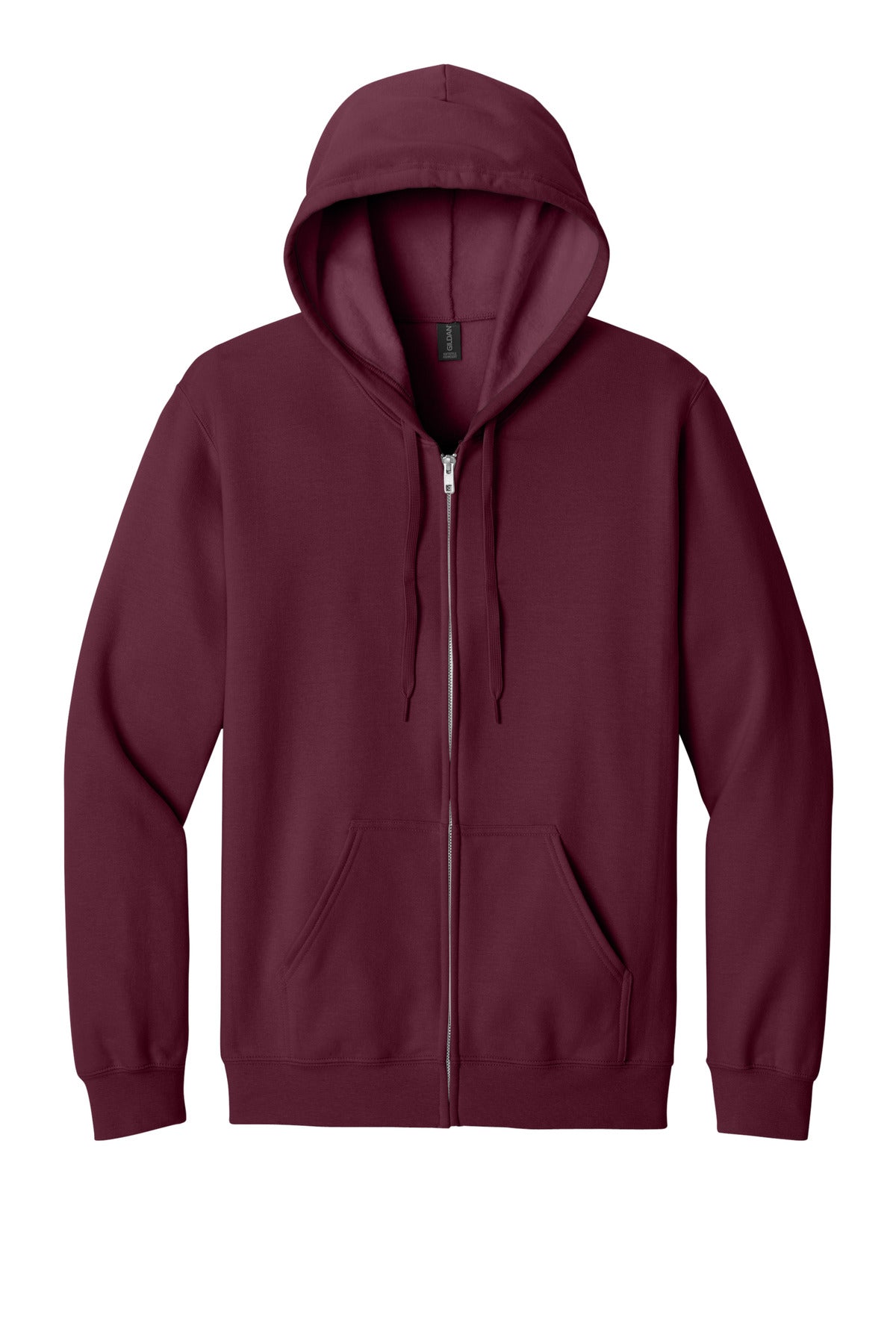 Gildan Softstyle Midweight Fleece Full-Zip Hooded Sweatshirt - Maroon