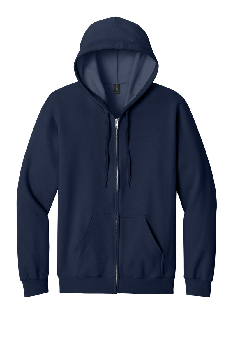 Gildan Softstyle Midweight Fleece Full-Zip Hooded Sweatshirt - Navy