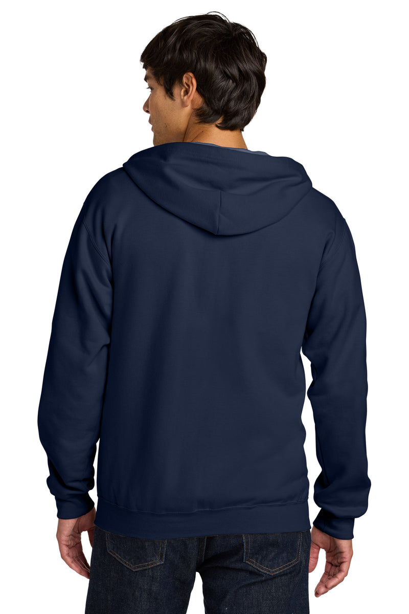 Gildan Softstyle Midweight Fleece Full-Zip Hooded Sweatshirt - Navy