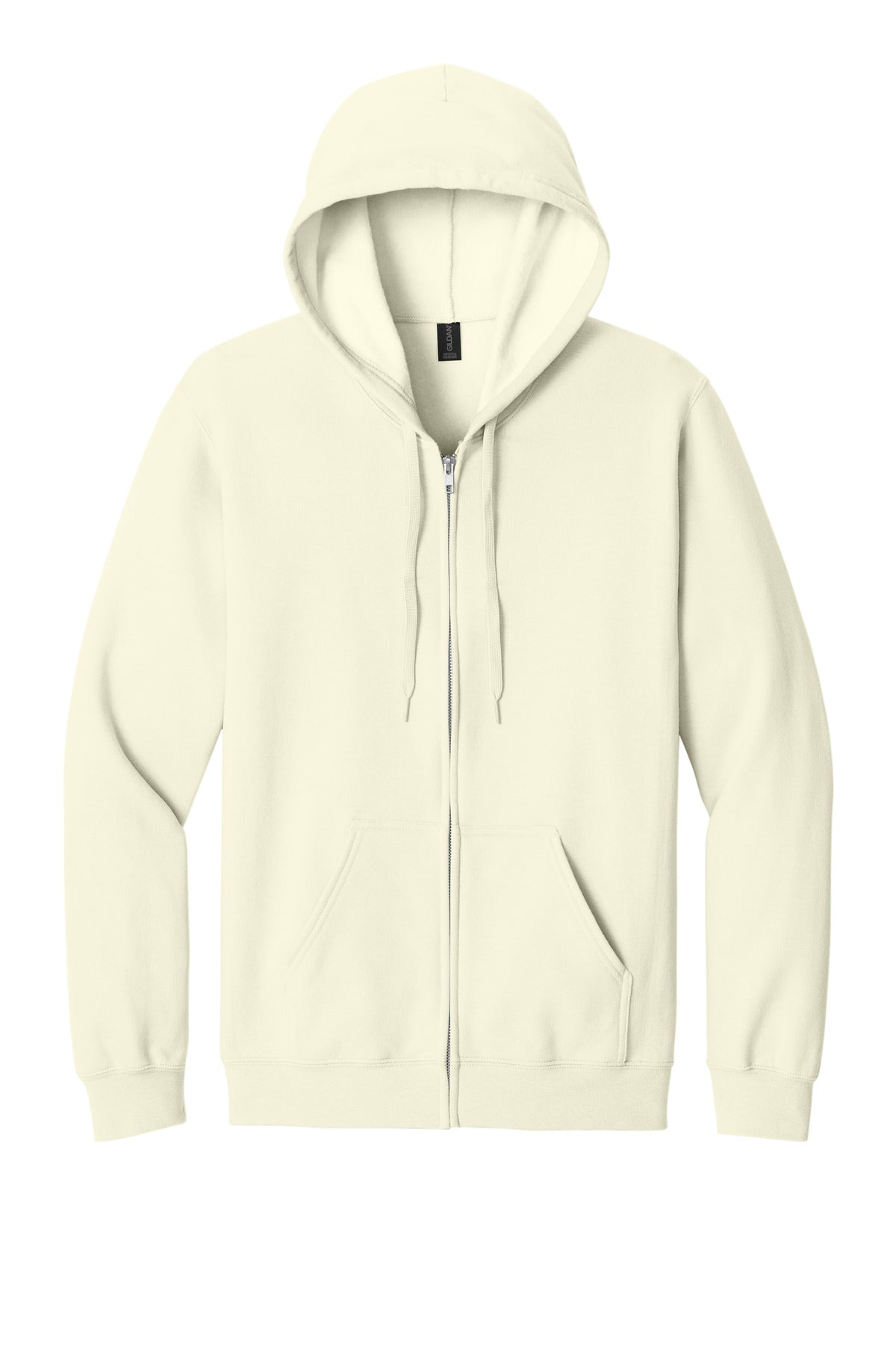 Gildan Softstyle Midweight Fleece Full-Zip Hooded Sweatshirt - Off White