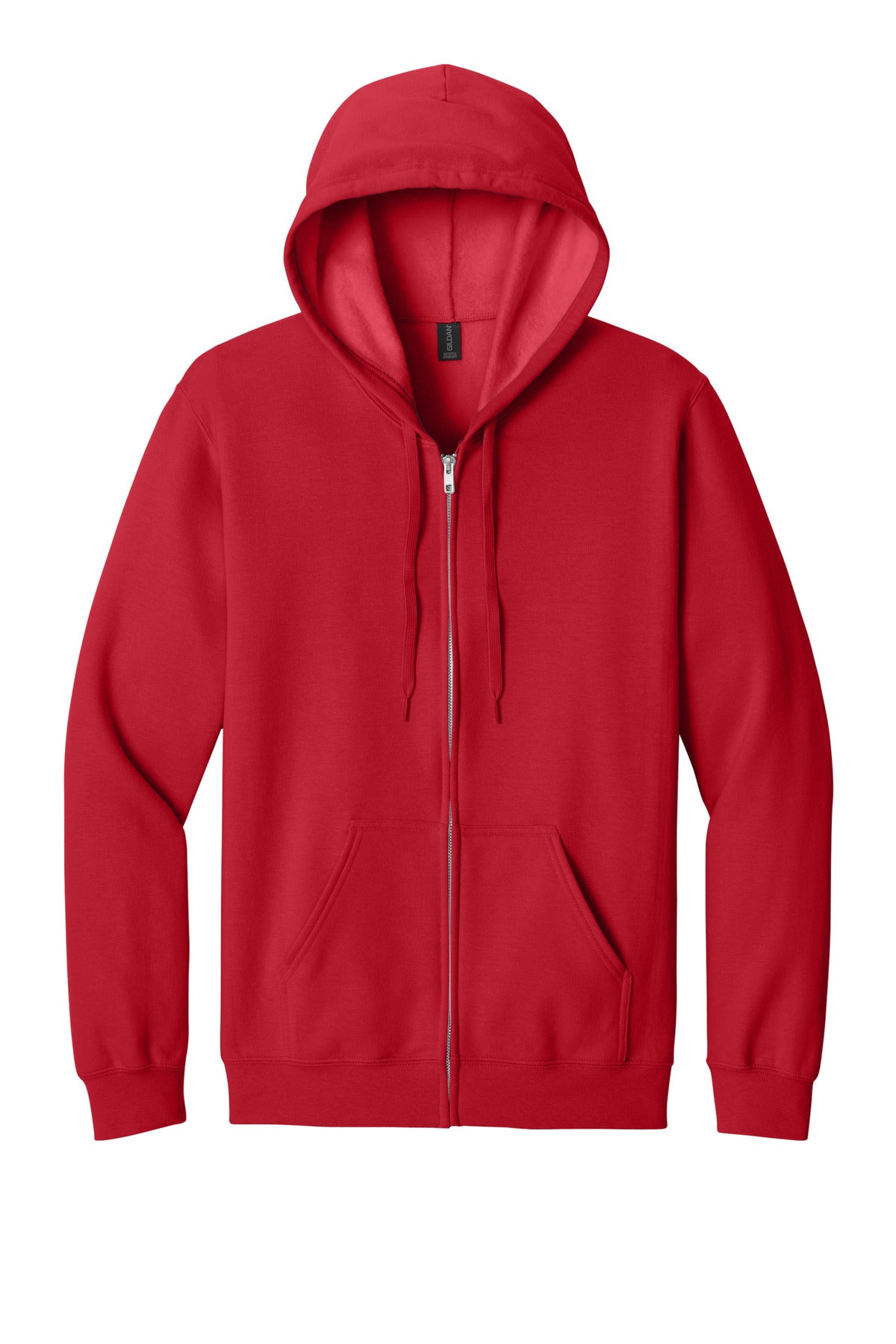 Gildan Softstyle Midweight Fleece Full-Zip Hooded Sweatshirt - Red
