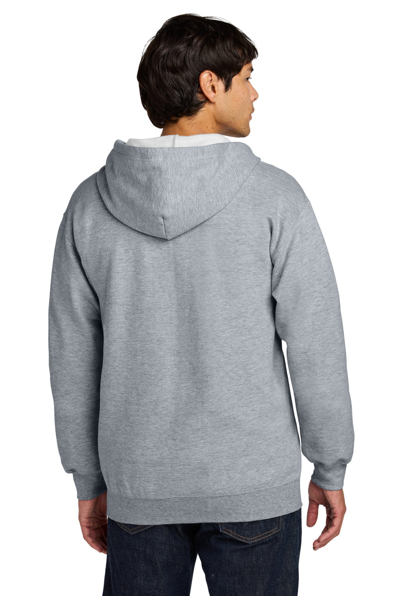 Gildan Softstyle Midweight Fleece Full-Zip Hooded Sweatshirt - Ring Spun Sport Grey