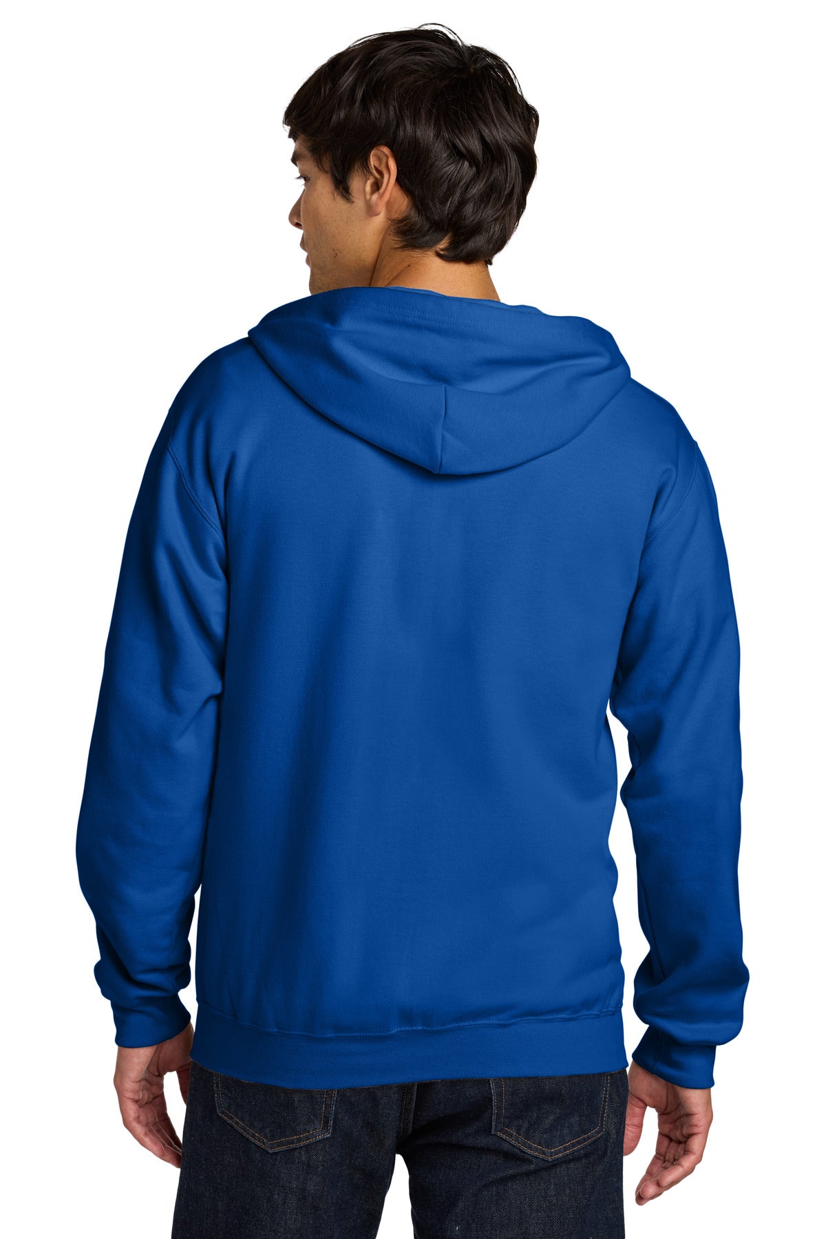 Gildan Softstyle Midweight Fleece Full-Zip Hooded Sweatshirt - Royal