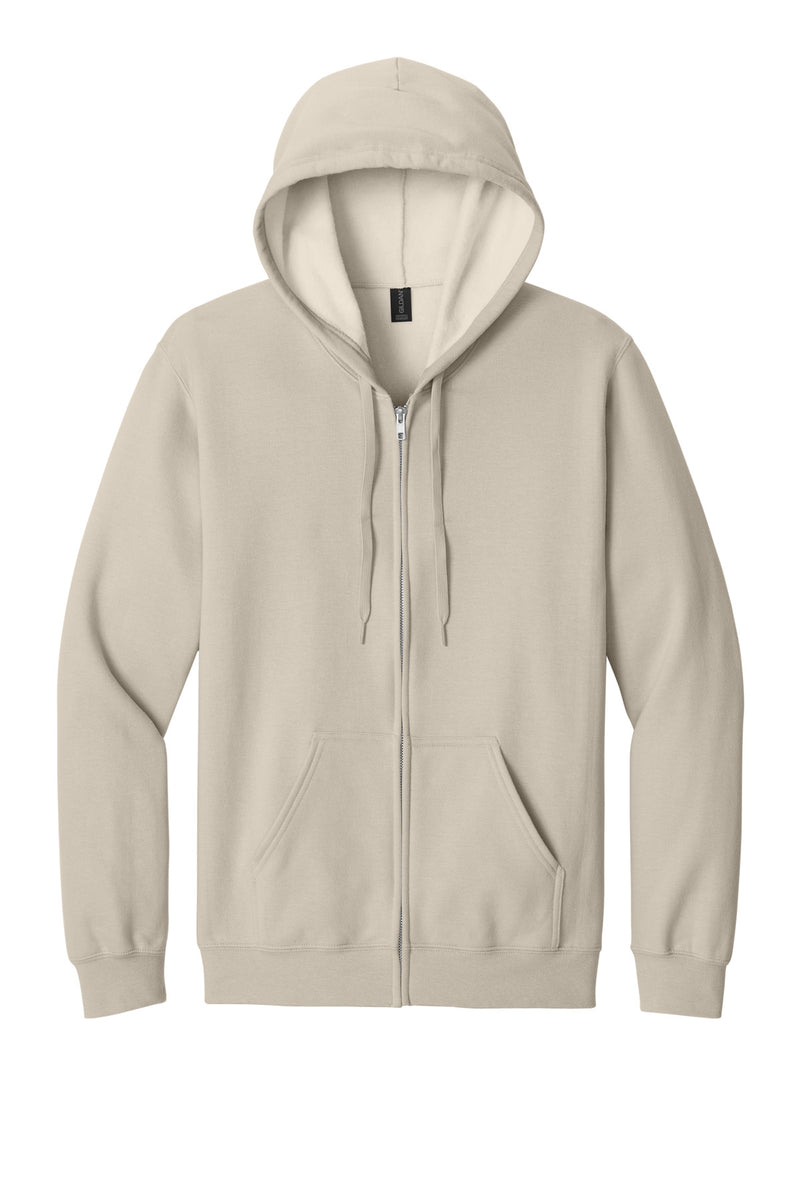 Gildan Softstyle Midweight Fleece Full-Zip Hooded Sweatshirt - Sand