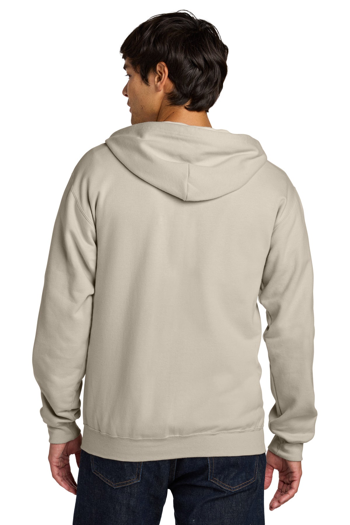 Gildan Softstyle Midweight Fleece Full-Zip Hooded Sweatshirt - Sand