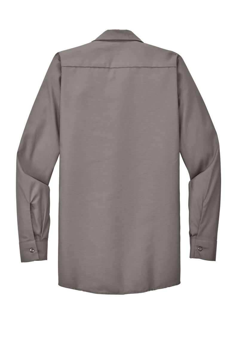 Red Kap Long Size  Long Sleeve Industrial Work Shirt - Grey