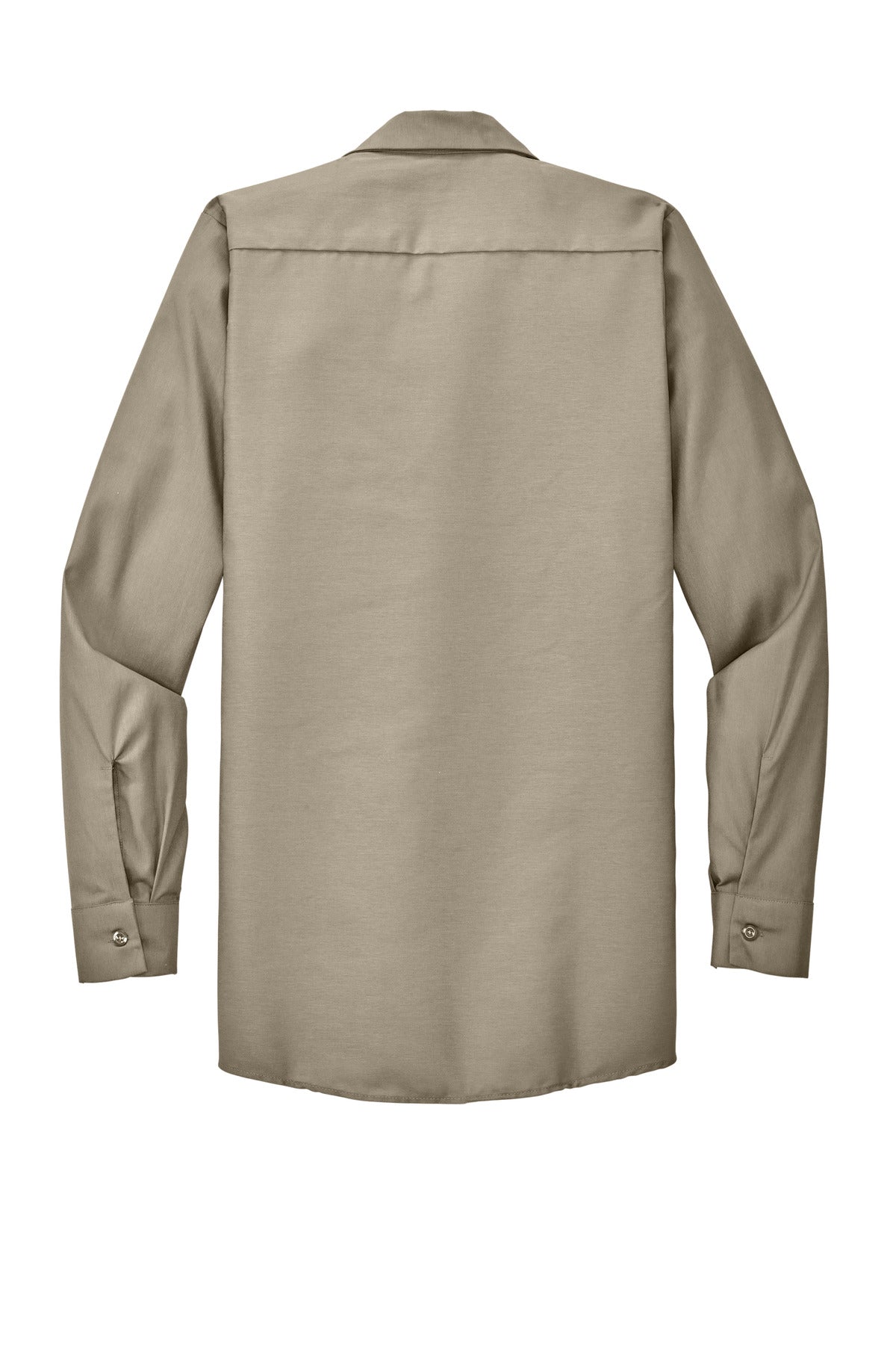 Red Kap Long Size  Long Sleeve Industrial Work Shirt - Light Tan