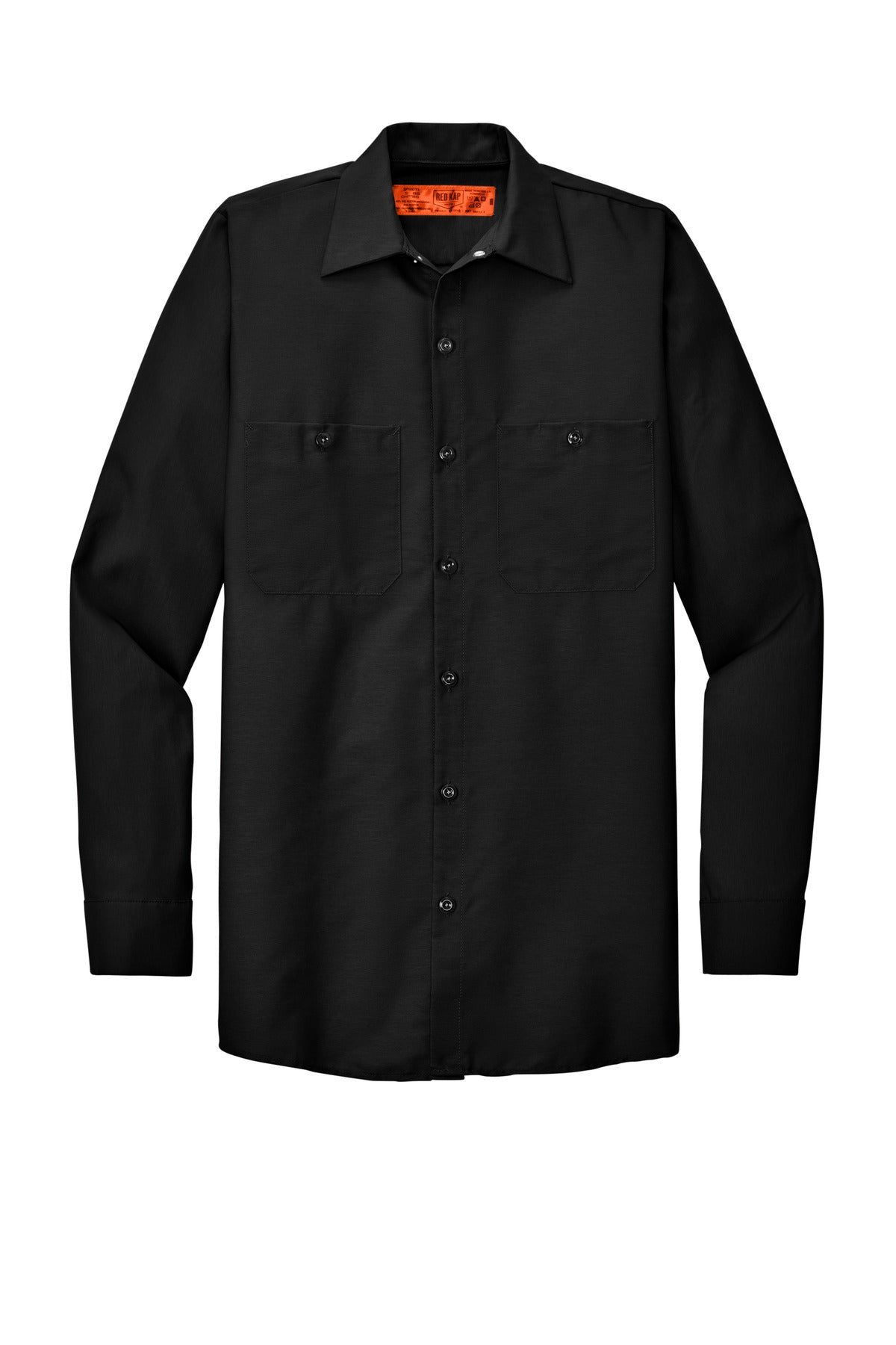 Red Kap Long Sleeve Industrial Work Shirt - Black