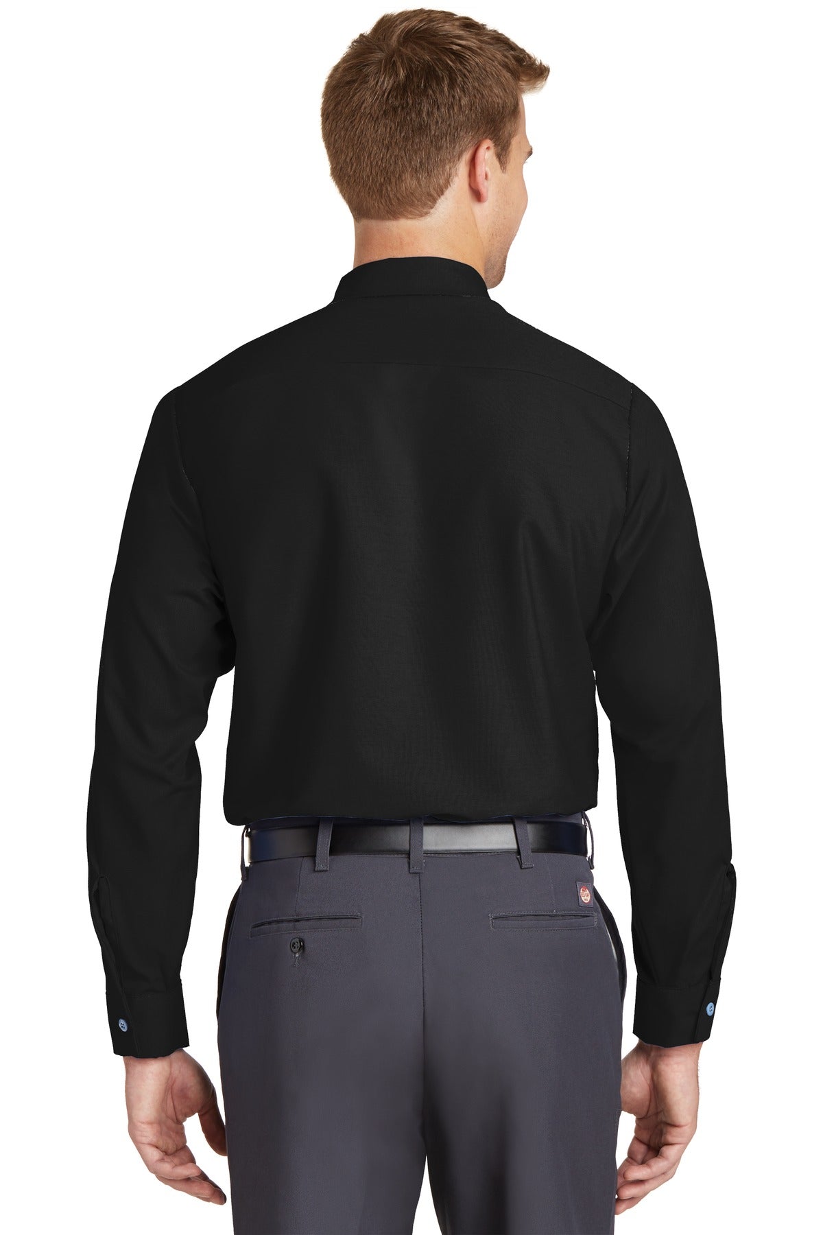Red Kap Long Sleeve Industrial Work Shirt - Black