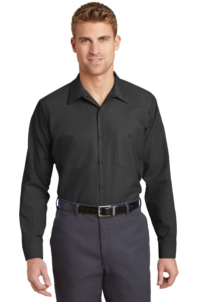 Red Kap Long Sleeve Industrial Work Shirt - Charcoal